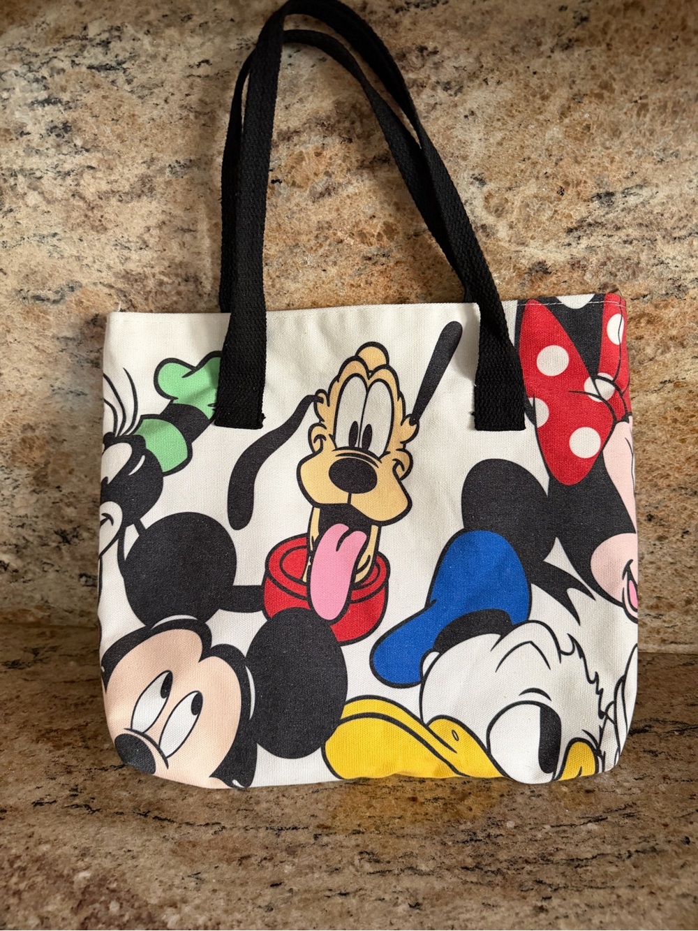 Vintage Disney Character Canvas Tote Bag